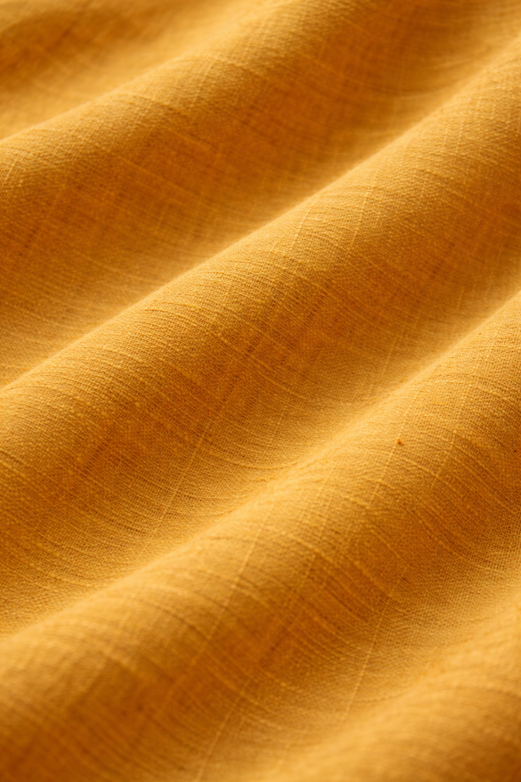 Mustard Yellow Short Kurta Linen Set for Men