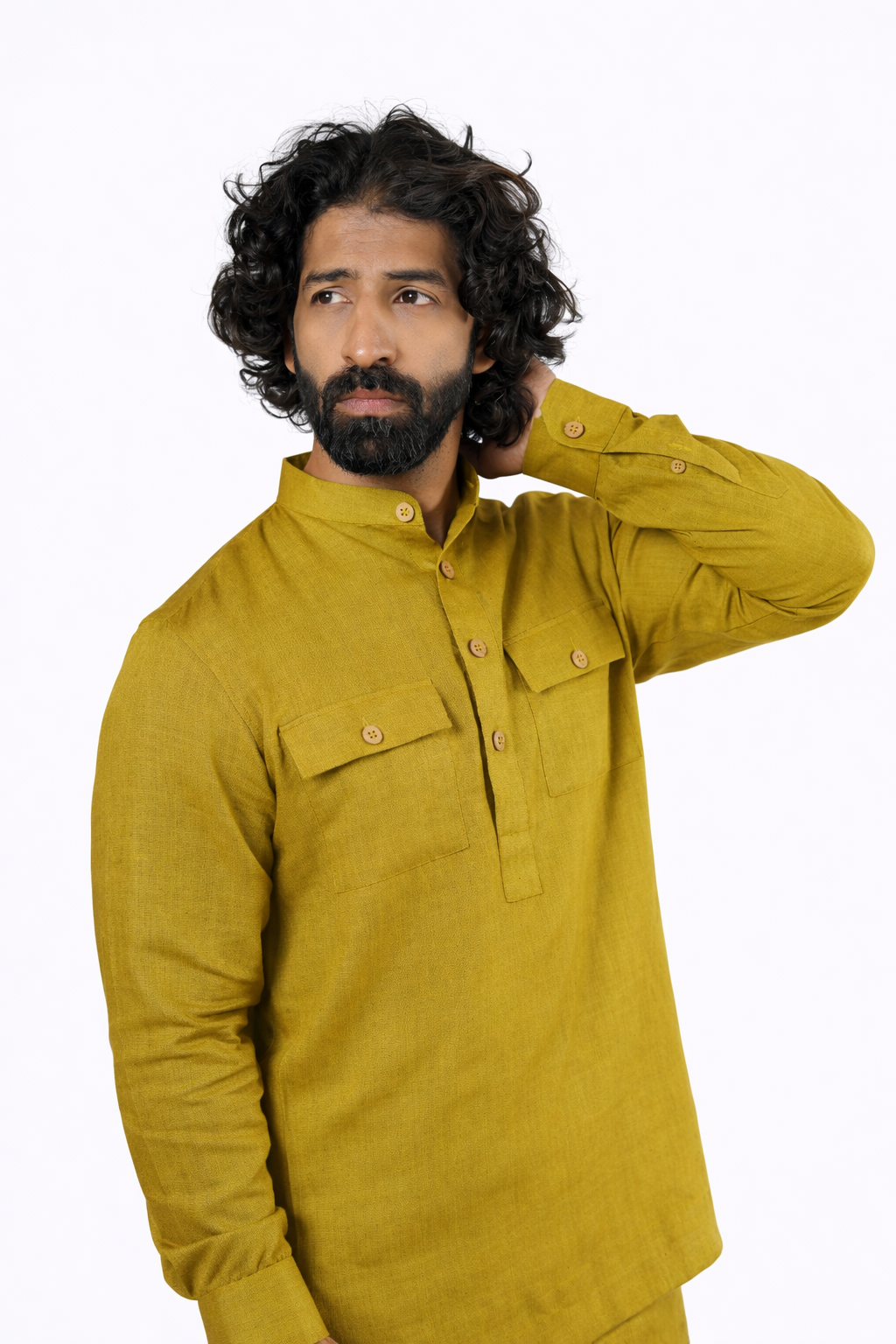 PIYARI LINEN MEN'S KURTA SET
