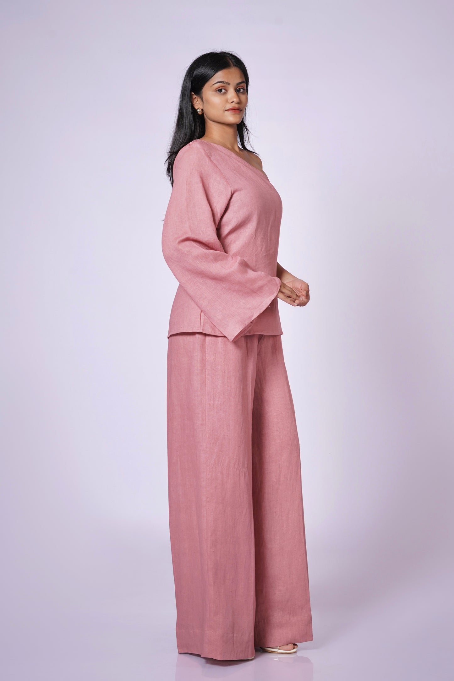 ROZMAY ONE SHOULDER LINEN SET