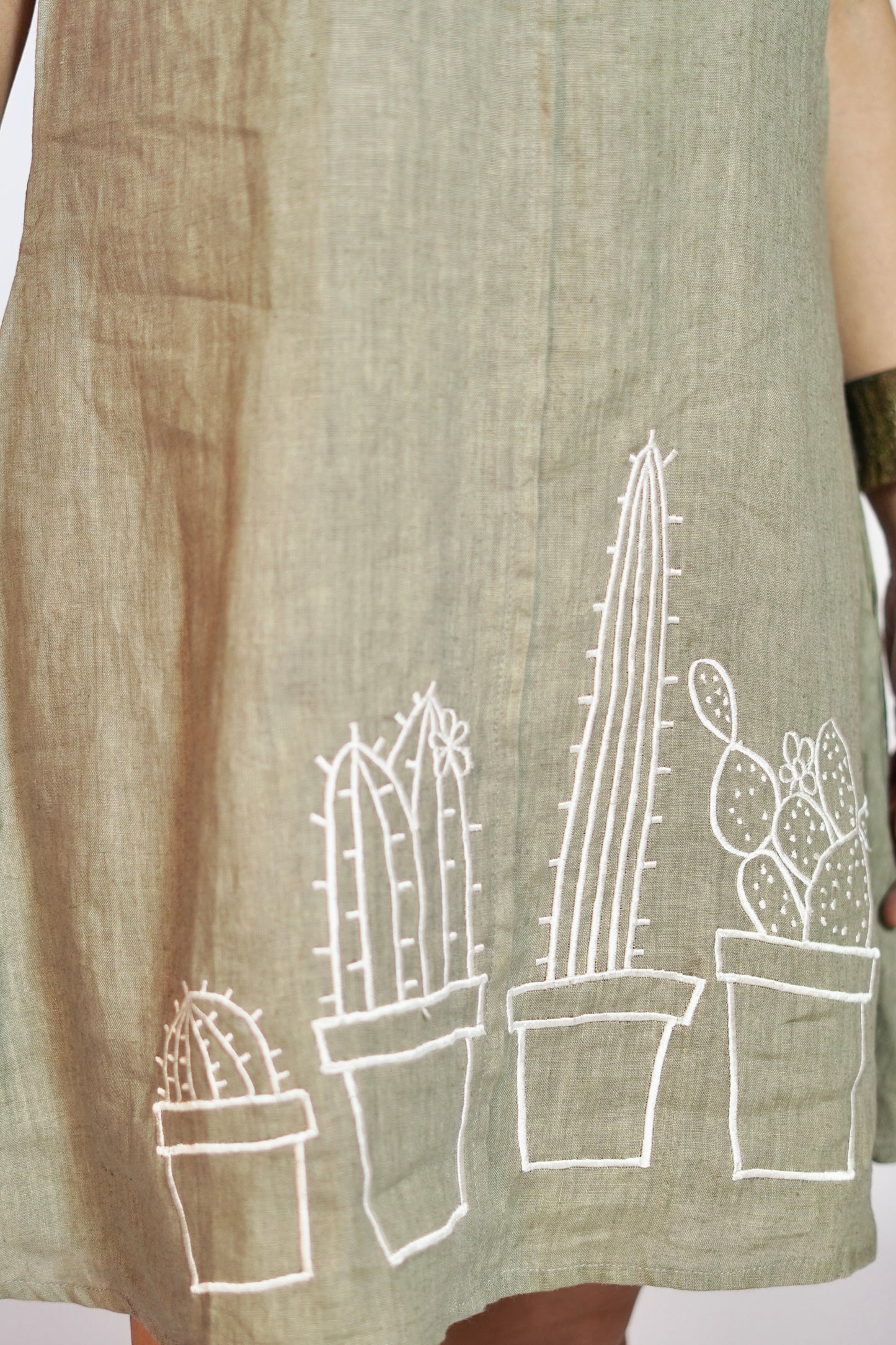 PALASH A-LINE LINEN DRESS