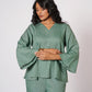 SADABAR SAGE GREEN LINEN SET