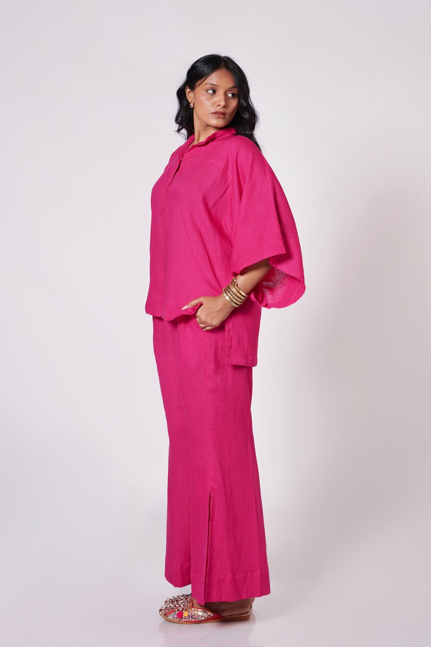 FARAH LINEN KAFTAN SET