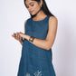 NEELHAR A-LINE LINEN DRESS