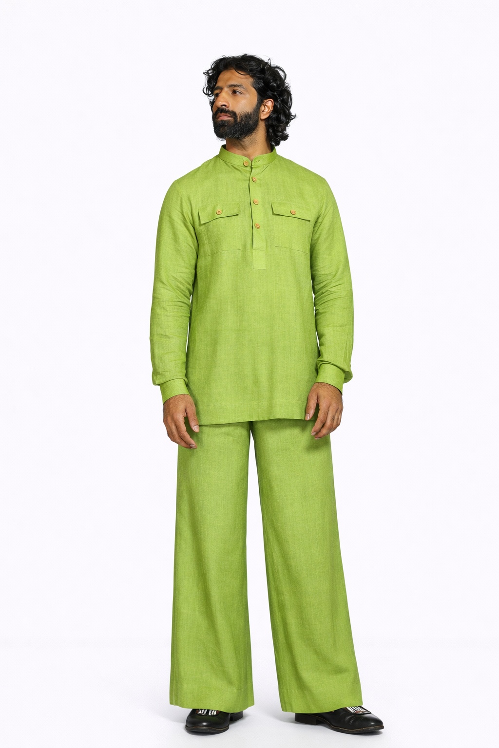 KADAMB LINEN MEN'S KURTA SET