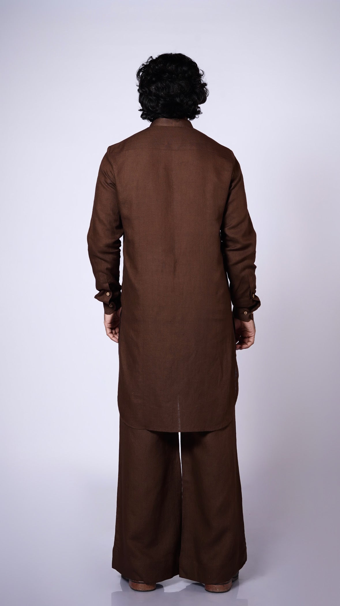 KAHA LINEN MEN'S LONG KURTA SET