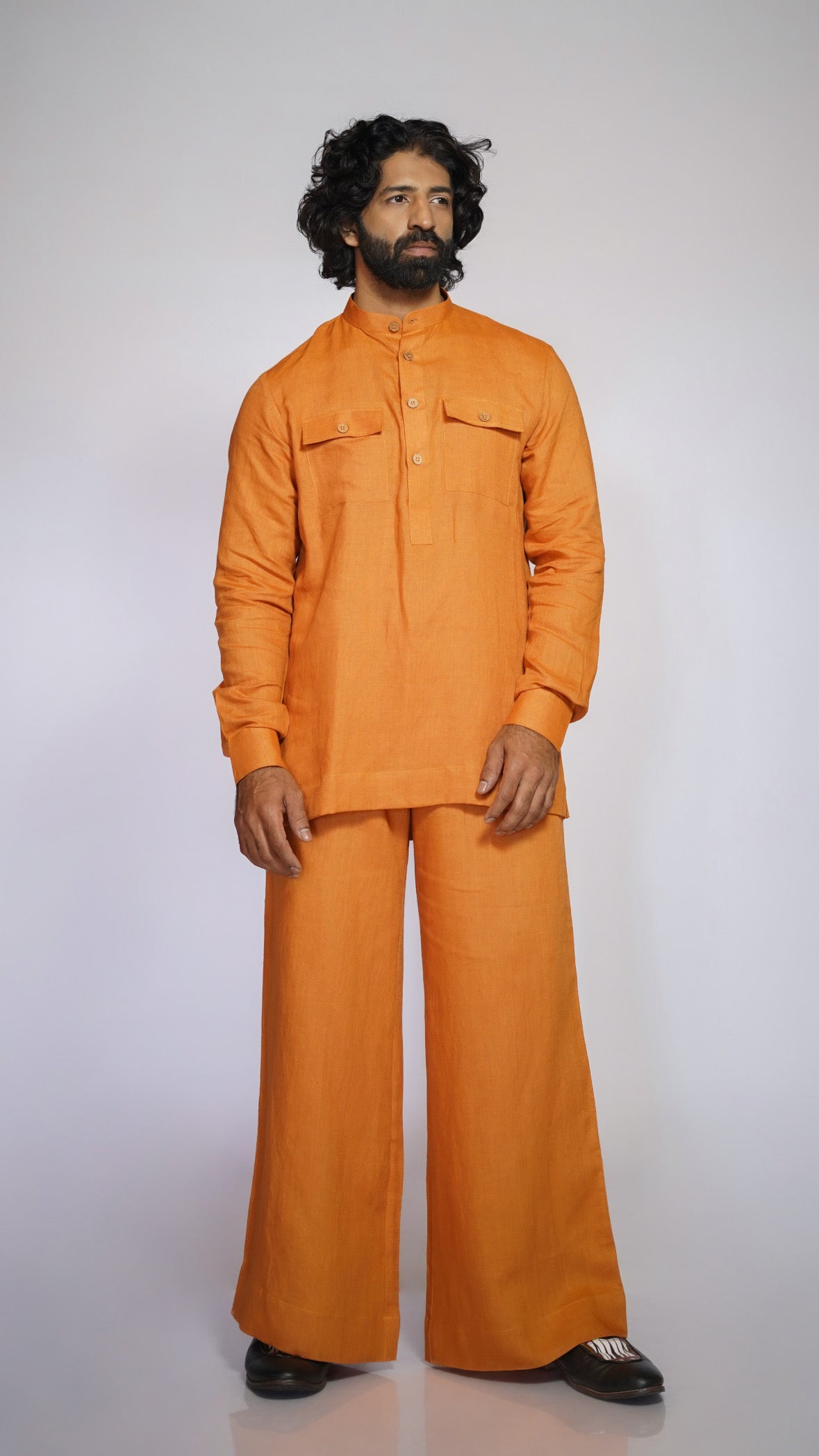RAJTIMA LINEN MEN'S KURTA SET