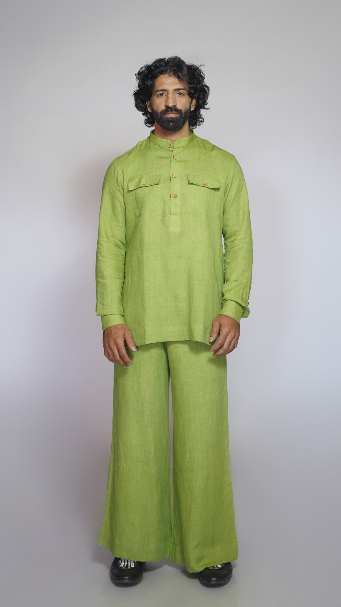 KADAMB LINEN MEN'S KURTA SET