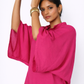 Linen Kaftan Top with Dolman Sleeves – Farah Linen Set for Women