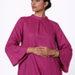 Vertical Pleat Detail on Linen Tunic – Gulbahar Set for Women