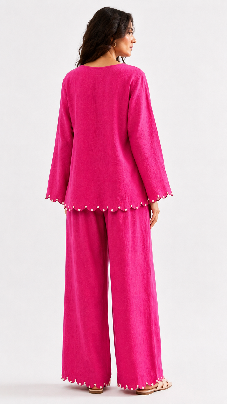 Noor Gulabu Linen Set for Women