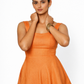 Peplum Waist Detail – Linen Top in Rajtima Set for Women