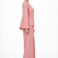 Rozmay one shoulder linen set for women, full side view