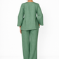 Sadabar Sage Green Linen Set – Women’s Linen Outfit Co-Ord Back View