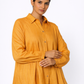 Pin-Tuck Detail on Linen Shirt – Sarson Linen Outfit for Women
