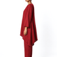 Linen Set for Women – Shahibind Asymmetric Kurta Set Side Profile