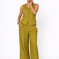 Tailored Linen Vest Co-Ord Set – Linen Set for Women