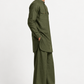 green-side.jpg	Side view of the Vann Linen Set for Men showcasing its relaxed kurta silhouette and wide-leg trousers
