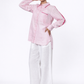 Women’s linen shirt in soft baby pink shade