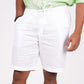 Pearl White Linen Shorts
