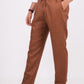 Mocha Brown Linen Pants