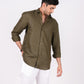 Forest Green Regular Collar Shirt