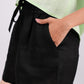 Midnight Black Linen Shorts