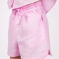 Baby Pink Linen Shorts