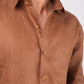 Mocha Brown Regular Collar Shirt