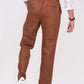 Mocha Brown Linen Pants
