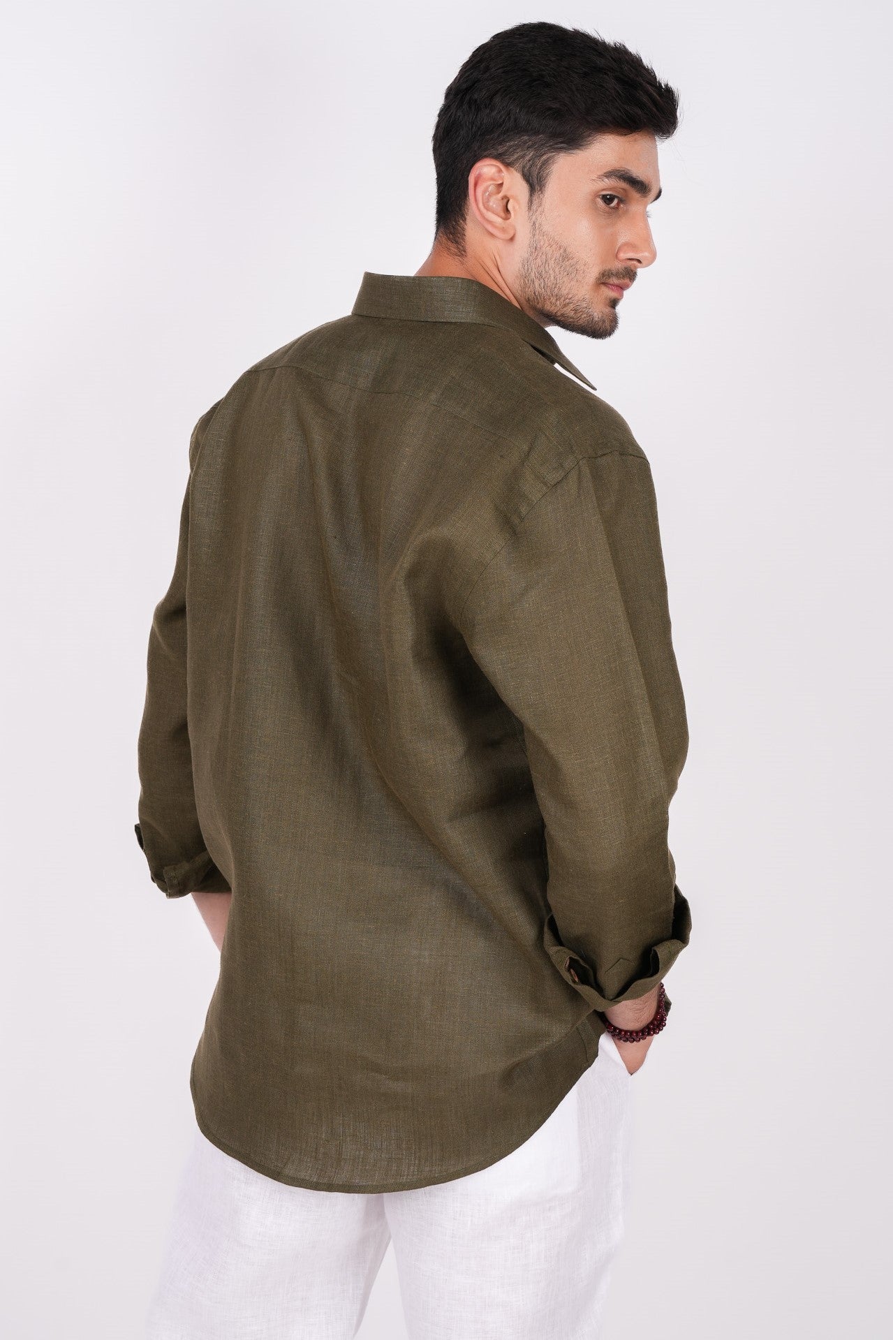 Forest Green Regular Collar Shirt