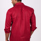 Cherry Red Regular Collar Shirt