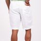 Pearl White Linen Shorts