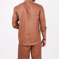 Mocha Brown Co-ord Set- Includes Pair of Shorts and Chinese Collar shirt
