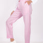  Baby Pink Linen Pants for women | Flat Front Linen Pants | Linen Pants with wooden button | Linen pants for women | Pink Linen Pants | Half elastic Linen pants | Pure Linen Pants | Comfortable Linen pants | Linen pants with pockets