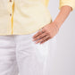 Sunshine Yellow Full Sleeves Spread Collar Linen Shirt