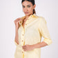 Sunshine Yellow Full Sleeves Spread Collar Linen Shirt