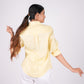 Sunshine Yellow Full Sleeves Spread Collar Linen Shirt