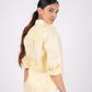 Sunshine Yellow Full Sleeves Spread Collar Linen Shirt