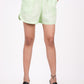 Kiwi Green Linen Shorts