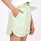 Kiwi Green Linen Shorts